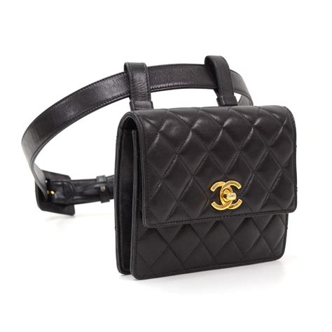 chanel quilted purse belt
